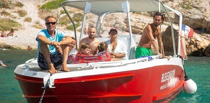 Sunbathing in the calanques