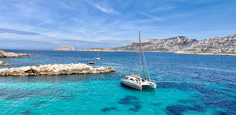 catamaran rental with skipper in Marseille