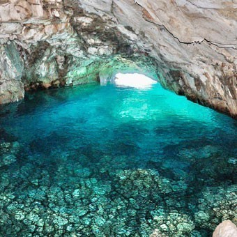 cave into the calanques of cassis