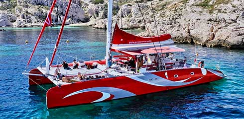Catamaran for Calanques